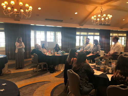 Dee Fischer working with Dr. Ajmo's team Dee Fischer working with Dr. Ajmo's team
